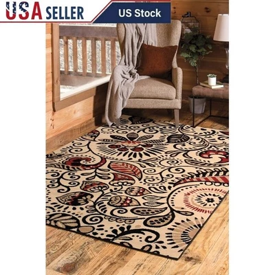 Alfombra de cachemira tejida a máquina resistente a las manchas interior decoración de transición nueva Foto 1 de 4