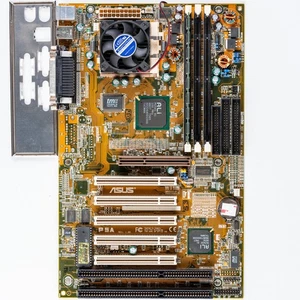 Asus P5A Socket 7 ATX Motherboard SDR AMD K6-3 400MHz AGP 2x ISA Windows 98 - Picture 1 of 7