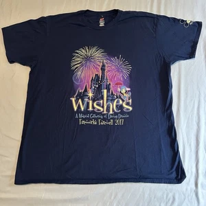 Maglietta Disney Parks Wishes spettacolo pirotecnico addio AP porta passaporto adulto unisex 2XL - Foto 1 di 9