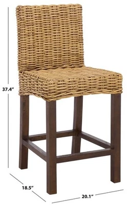 TABURETE MOSTRADOR SAFAVIEH TOBIE RATÁN, Precio rebajado 2172766872 BST6501C Foto 1 de 4