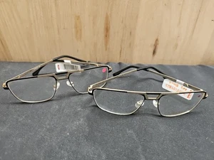 SEAN JOHN 285770 EYEGLASSES FULL-RIM MENS BLACK METAL & PLASTIC 002 SHIELD x2 - Picture 1 of 5