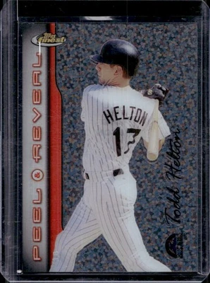 1999 Finest Todd Helton Peel and Reveal Sparkle #PR15 Rockies - Image 1 of 2