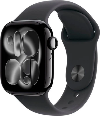 Apple Watch 11 GPS Alu Jetblack 42mm Sport Band Black S/M, NEU Sonstige - Bild 1 von 2