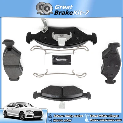 Pastillas de freno traseras de cerámica con herrajes para Ferrari Mondial 8 1982-1985 3,0 L Foto 1 de 3