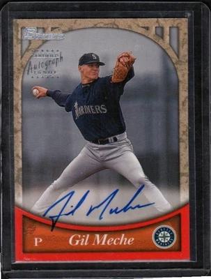 1999 Bowman Autographs #BA13 All Star Gil Meche Rookie Auto!  - Image 1 of 3