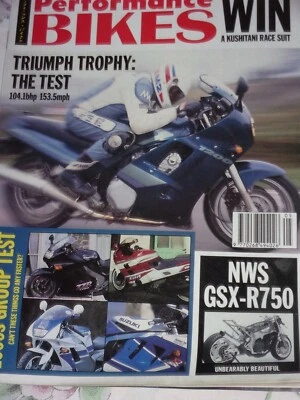 Performance Bikes 05/91 1000s Group & Triumph Trophy 1200 Tests, Suzuki GSX-R750 - Image 1 of 4