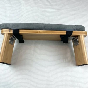 Florensi Meditation Bamboo Bench Foldable Ergonomic for Sitting Kneeling Stool - Picture 1 of 4