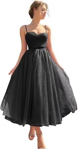 Vestidos de graduación hasta el té para mujer novia adolescentes dama de honor noche fiesta vestido - Imagen 1 de 252