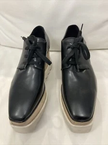 Stella McCartney Black Platform Lace Up Shoes Women’s Size 35.5 (US 5.5)  - Picture 1 of 10