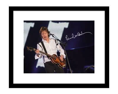 Paul McCartney 8x10 Signed photo print The Beatles autographed rock concert - Image 1 of 2