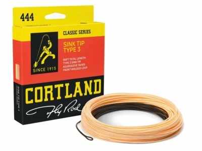 Cortland 444 Sink Tip Type 3 Brown Peach WF5S/F-WF8S/F Ligne Fly Line  - Immagine 1 di 2