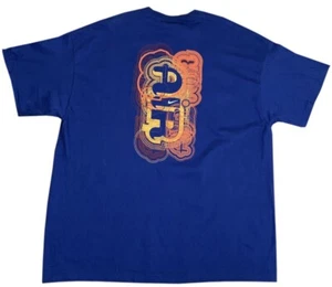 T-shirt vintage NIke Air blu/arancione (taglia XXL) nuova con etichette - Foto 1 di 4
