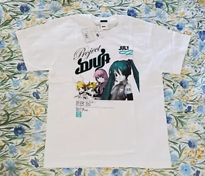 NEW - Project Diva Hatsune Miku 2009 White T Shirt Size L Vintage Vocaloid COSPA - Picture 1 of 4