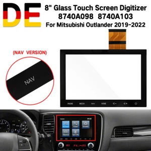 8" NAV Radio Touchscreen Digitizer für Mitsubishi Outlander MK3 SAT 2019-2022 DE - Afbeelding 1 van 8