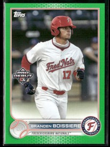 2022 Topps Pro Debut Branden Boissiere PD-36 Green SN99