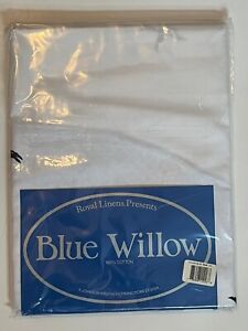 Blue Willow NIP Rare Vintage Tablecloth Oval Made in America