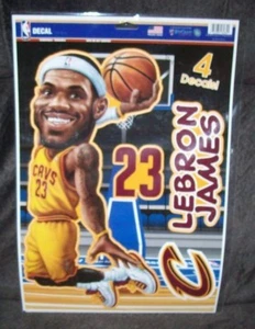 LEBRON JAMES CLEVELAND CAVALIERS WINCRAFT 12X17 MULTI-USE DECAL SHEET  - Picture 1 of 1