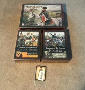 Saga Napoleone Waterloo + Austria Russia Exp. + Prussia Exp. Gioco di Carte KS Nuovo - Foto 1 di 8