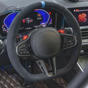 Volante de fibra de carbono Alcantara para BMW G20 G22 G23 M3 M4 G80 G82 G83 G15 - Imagen 1 de 5