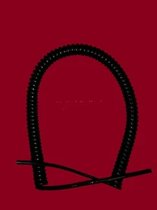 2-ADRIG 0,081qmm (28awg) GEWENDELT SCHWARZ PUR DATENKABEL 500mm (20") SPULENLÄNGE # - Bild 1 von 4