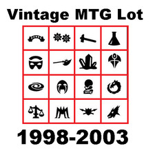 50 MTG Random Vintage Lot 1998-2003 Booster Re-Pack Black Border Only