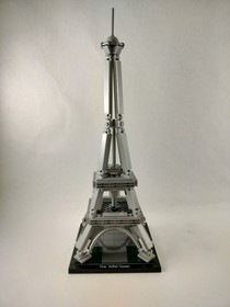 LEGO Architecture The Eiffel Tower 21019 Landmark Series Set 100% Complete 