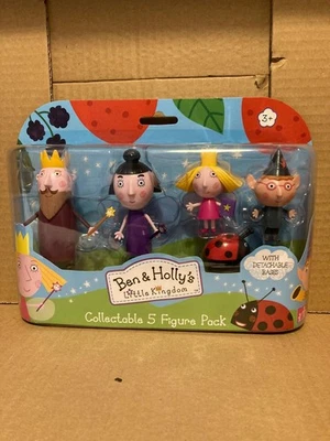 BEN & HOLLY'S LITTLE KINGDOM NEW BEN HOLLY ACTION FIGURES 5 PACK GASTON KING THISTLE BARNABY ELF NANNY PLUM