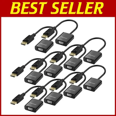 DisplayPort to VGA Converter - 10 Pack Gold-Plated Adapters - Image 1 of 4
