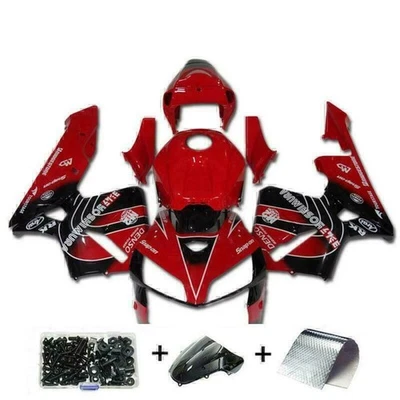 Carroceria de plástico preta vermelha injetora FKA compatível com Honda 2005-2006 CBR600RR k0101 - Imagem 1 de 4