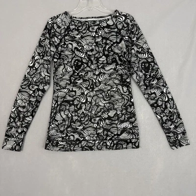 Camisa Burton Mujer Grande Negra Blanca Dryride Capa Base Manga Larga Térmica Foto 1 de 4