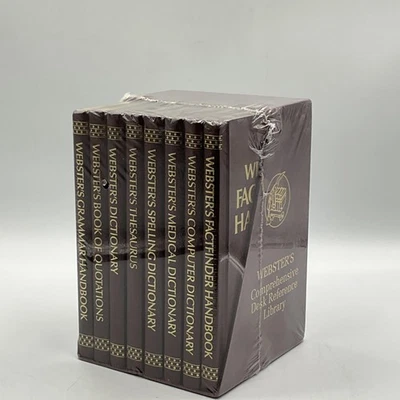Webster's Comprehensive Desk Reference Library 8 Book Boxed Set Sealed Hardcover - Image 1 of 3