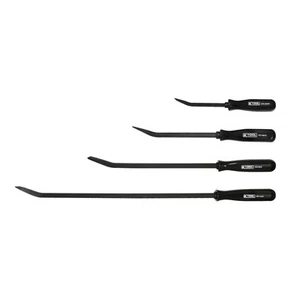 4-Piece Bent End Pry Bar Set with Black Square Han - Picture 1 of 5