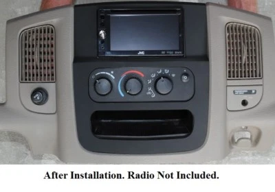 Double Din Frame Bezel Panel Radio Mount Kit Fits 2002 2003 2004 2005 Dodge Ram - Image 1 of 4