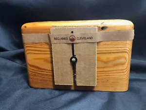 Reclaimed Cleveland Wood Clock C10 - Picture 1 of 6