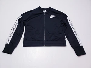 Nike Jacket S Black Zip Front Long Sleeve Crop Girl CLEARANCE SALE - Picture 1 of 4
