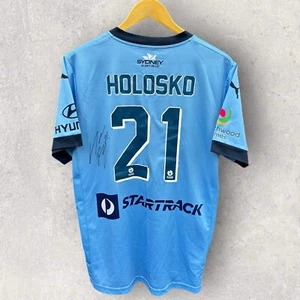 FILIP HOLOŠKO SIGNED SYDNEY FC 2015-2016 PUMA HOME JERSEY Soccer Size Large - Picture 1 of 4