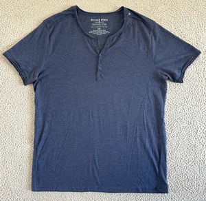 Rogue State Mens Henley Shirt Sz XXL Lightweight Blue - Picture 1 of 13