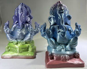 Ganesha 3D printed statue / Hindu Diety / wisdom & luck / Gradient Color Art