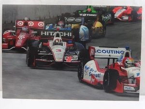 Justin Wilson Hélio Castroneves Scott Dixon Photo Print 15"x 22" Foam Board Indy - Picture 1 of 4