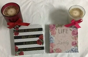 Farbe Leinwand Wandbilder 6" x 6" verpackt Menge 2 Stck. - Bild 1 von 8