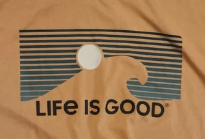 t-shirt medium life is good wave surfen 19,5 inches pit to pit - Bild 1 von 3