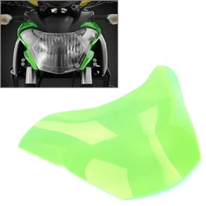 Green Headlight Lamp Lens Cover Protector Shield For KAWASAKI Z650 2017-2018 - Foto 1 di 8