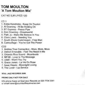 TOM MOULTON "A TOM MOULTON MIX" 2006 ULTRA RARE 16-TRACK 2 DISC PROMO PACK - Picture 1 of 1