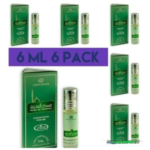 Musk Al Madinah by Al Rehab 6ml x6 Concentrated Sandalwod Musk Citrus Parfum Oil - Picture 1 of 12