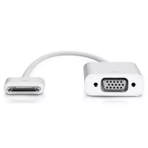 Dock iPad 2 3 iPhone 4S Convert to VGA Adaptor Cable Monitor Projector iOS 9.3 - Picture 1 of 5