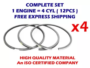 Piston Rings Set 96mm 41859CP 1999-2009 for Chevy Vortec LS 4.8L 5.3L 4.8 5.3 - Picture 1 of 6