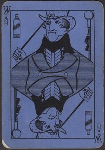 Playing Cards Single Card Old Wide JOHNNIE WALKER WHISKY Advertising DANDY MAN H