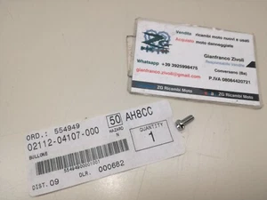 02112-04107 Originale Suzuki VL 1500 vite M4 perno screw - Foto 1 di 1