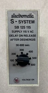 ELECTROMATIC S-SYSTEM SB 125 115 DELAY ON RELEASE TIMER - Picture 1 of 6
