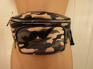 New Look Faux Leather Camouflage Bum Bag - Picture 1 of 6